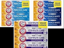Arm  Hammer Advance White  Peroxicare Toothpaste, Clean Mint, 6 oz- 4 Pack