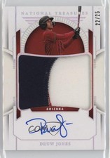 2024 Panini National Treasures Holo Silver 22/25 Druw Jones #PMS-DJ Auto 15wb