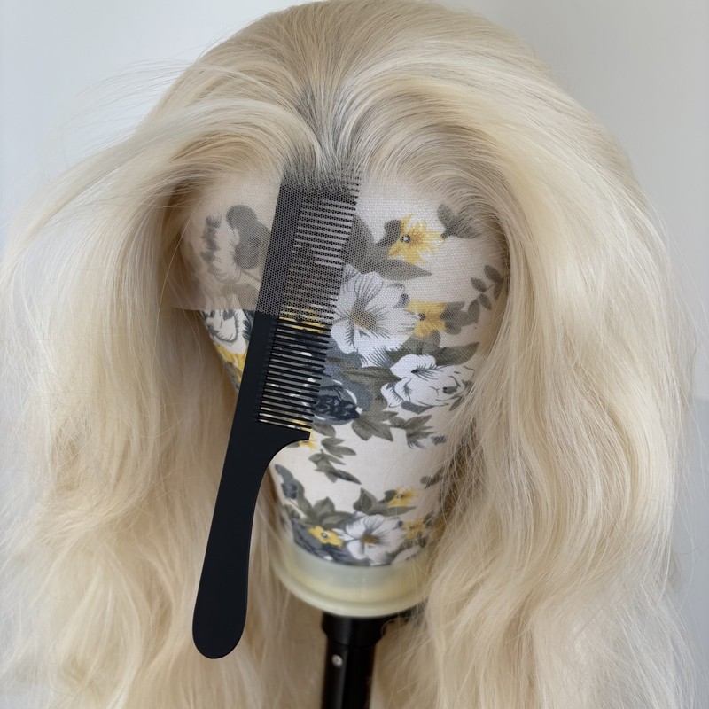Long Wavy Lace Frontal Wigs Women Synthetic Hair Heat Resistant Blonde