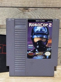 RoboCop 2 Nintendo NES Cartridge & Cover - Tested Authentic 1991