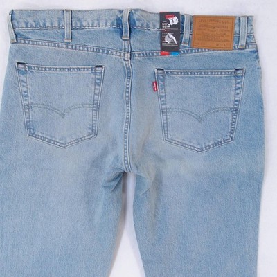 Herrens Levi's 04511 Slim Gerades Bein Elasthan Blau Jeans W38 L32