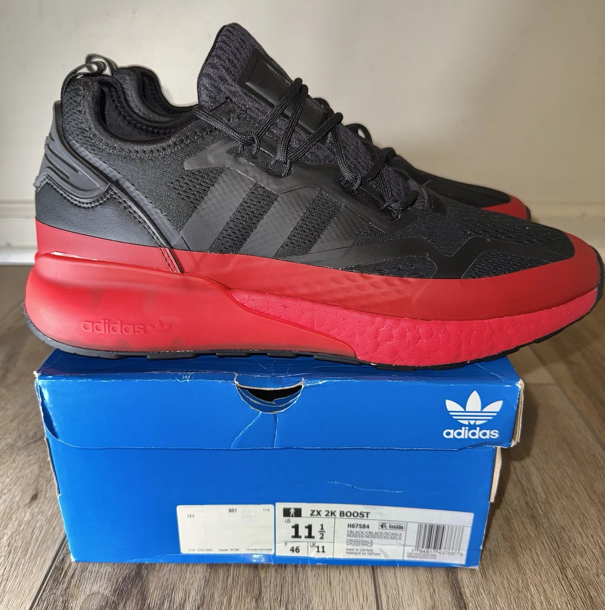 Preços baixos em adidas ZX 2K Boost Core Black | eBay