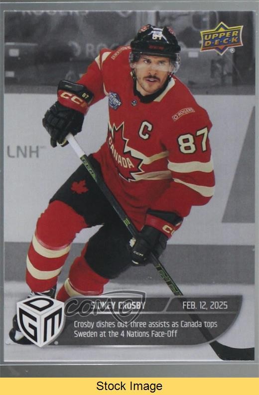 2024-25 4 Nations Face-Off Game Dated Moments Silver Sidney Crosby #2 READ 1qa6
