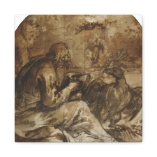 Cano, Alonso - Saint John the Evangelist in Patmos 1 - Canvas Wall Art