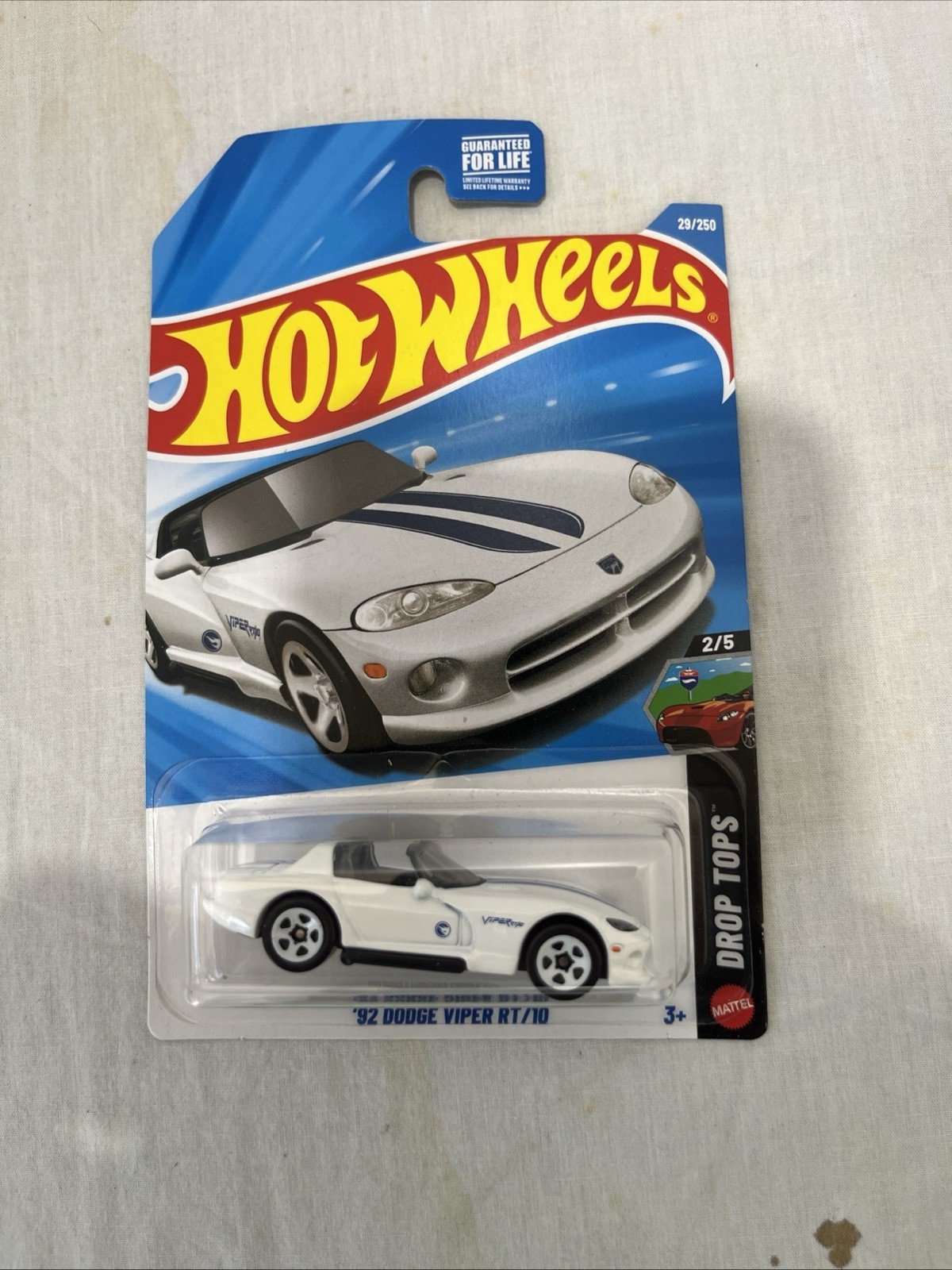 2026 🔥HOT WHEELS🛞 '92 DODGE VIPER RT/10   2/5 DROP TOPS #29/350 TREASURE HUNT
