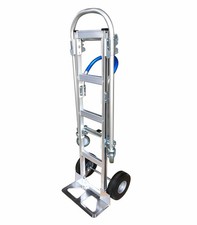 2-in-1 Aluminum Hand Truck Dolly Cart 770 lb Moving Platform Trolley 10" Wheels