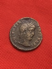Ancient Roman bronze coin of Constantius Epirus 143