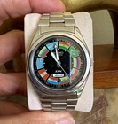 Vintage RARE Seiko Dx FIFA World Cup Latin America Flags Watch 1990