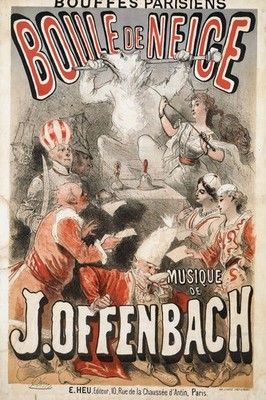   Bouffes Parisiens - Boule de Neige   Poster - 24x36  - 200gsm Paper ️
