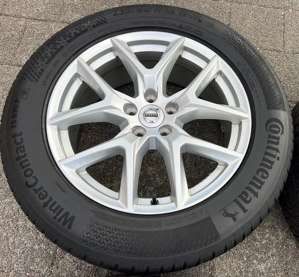 4 ORIGINAL 18" ALU WINTERRÄDER VOLVO XC60 II 31423851 235/60R18 107H CONTINENTAL - Bild 3 von 4