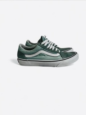 Vans Old Skool Pastel Mint Green Suede Shoes Womens 7 Mens 5.5 EU 37