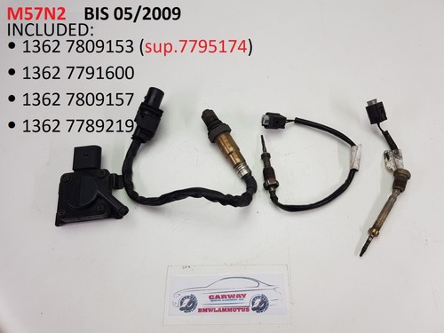 Diesel-Partikelfilter Sensoren Satz/Set E60 M57N2 7809153 7795174 7791600