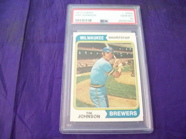 1974 Topps #554 Tim Johnson PSA 10