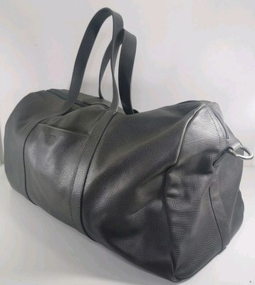 Leder Weekender Tasche FOSSIL Grau Duffle Style Unisex Mode Accessoires Taschen