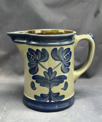 #ad Vintage 1995 Beaumont Brothers Pottery Salt Glazed Stoneware Batter Pitcher BBP $43.00