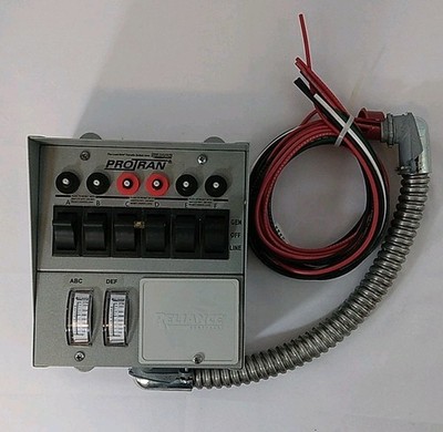 Reliance Controls ProTran Model 31406C Generator Transfer Switch