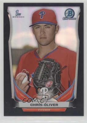 2014 Bowman Draft Chrome Black Refractor 73/75 Chris Oliver #CDP106 7fb