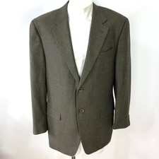 Canali US 40 EUR 52 100 Wool Button Blazer Sport Coat Jacket Brown MINT