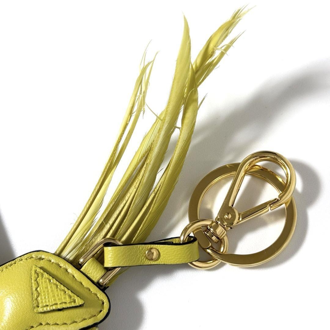PRADA Men s Women s Keyring Key Holder Bag Charm Leather from japan thumbnail 7
