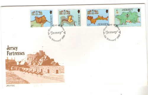1980 JERSEY - JERSEY FORTRESSES FDC FROM COLLECTION K46