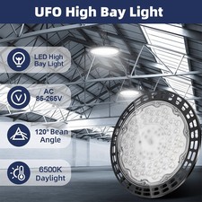 LED High Bay Light 500W UFO Factory Workshop Warehouse Industrial Low Bay Lights