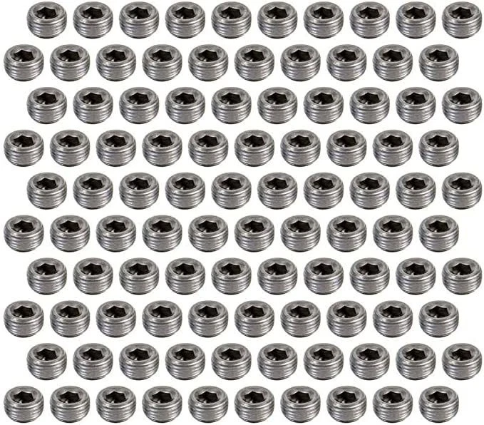 Pioneer PP-568-T-100, Set of 100 Natural Steel 1/2 Pipe Plugs 100Pk Hex Socket - Image 3 of 4