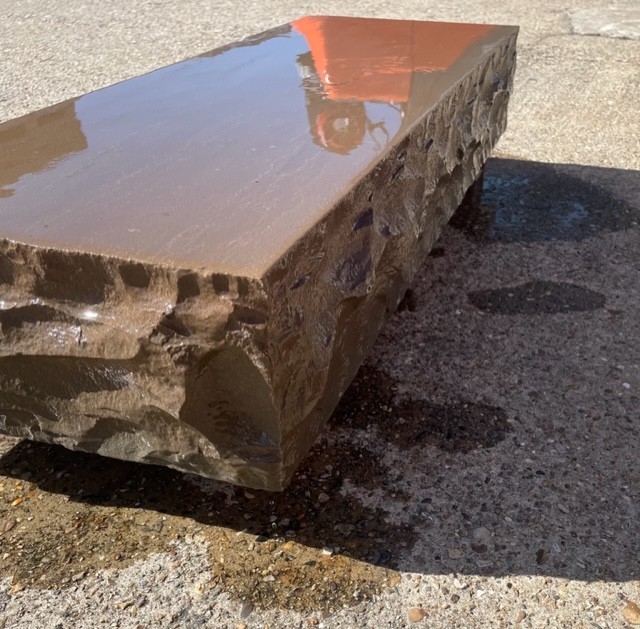 MARSHALLS RIVEN SANDSTONE STEPS IN AUTUMN BRONZE - 1000x350x150MM - BARGAIN!!!