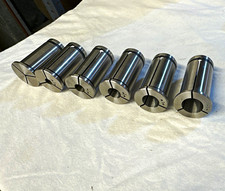 CT50 milling chuck reducing collets / sleeve reducer, 6 in set. New old stock