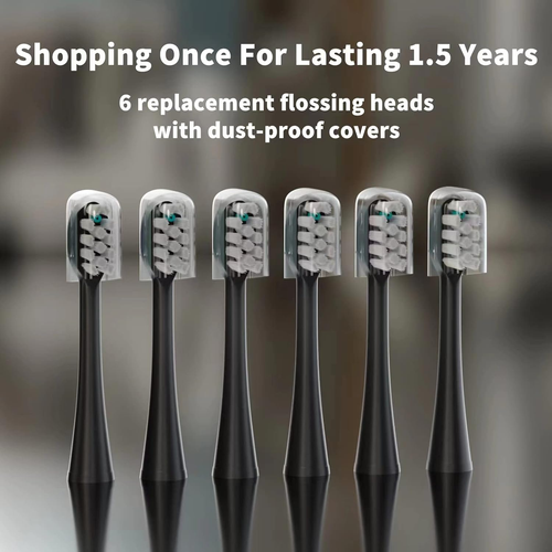 Replacement Flossing Toothbrush Heads with Covers for Waterpik Sonic Fusion SF01 - Afbeelding 6 van 12