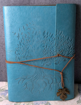 VTG Tree of Life Refillable 9'' Leather Journal Paper Diary Notebook Leaf Charm