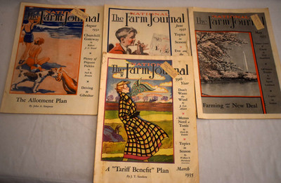 The National Farm Journal (Lot of 4) 1930's Magazines Farming Articles & Ads