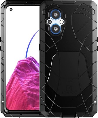 SCHWARZES BUMPER-CASE FÜR ONEPLUS NORD N20 5G, METALLVERSTÄRKT, CPH2459
