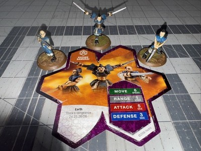 Kozuke Samurai Heroscape squad Thora's Vengeance with card Wave 5