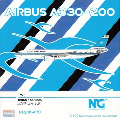 NGM61070 1:400 NG Model Kuwait Airways Airbus A330-200 Reg #9K-APD