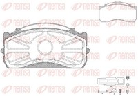 Bremsbelagsatz Scheibenbremse Remsa JCA 815.80 FüR Mercedes MAN TGL Atego 1