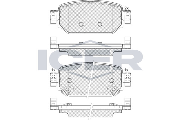 Bremsbelagsatz Hinten Lucas-Trw-System FüR Mazda 3 BM Limo Cx-3 DK Ab 13->-image
