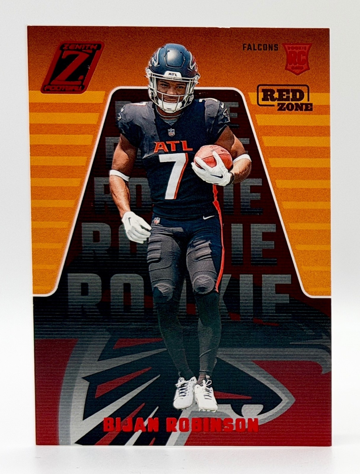 2023 Panini Zenith Red Zone #104 Bijan Robinson RC Atlanta Falcons