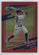2021 Panini Donruss Optic Red Prizm 5/60 Jose Altuve #195 04br