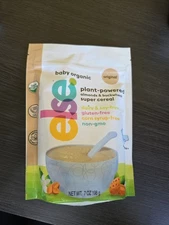 New Else. Plant-Powered Almonds & Buckwheat Super Cereal 6 Months+ Original 7 oz