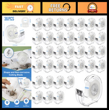 36 Pcs Clear Tape with Dispenser, 0.7" x 1000" Office  Craft Tape Rolls, Bulk R