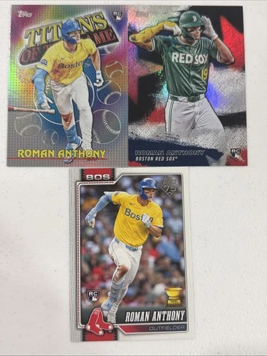 2026 Topps Series 1 Lot of (3) Roman Anthony Cards With Image Variation