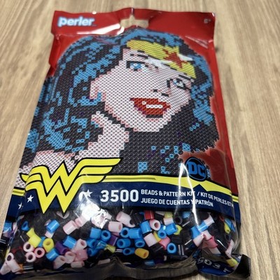 Perler DC WONDER WOMAN Beads & Pattern Kit Bead set Includes Tweezers