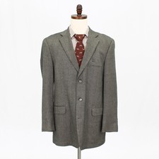 Stafford 44L Beige Sport Coat Blazer Jacket HB 3B Wool