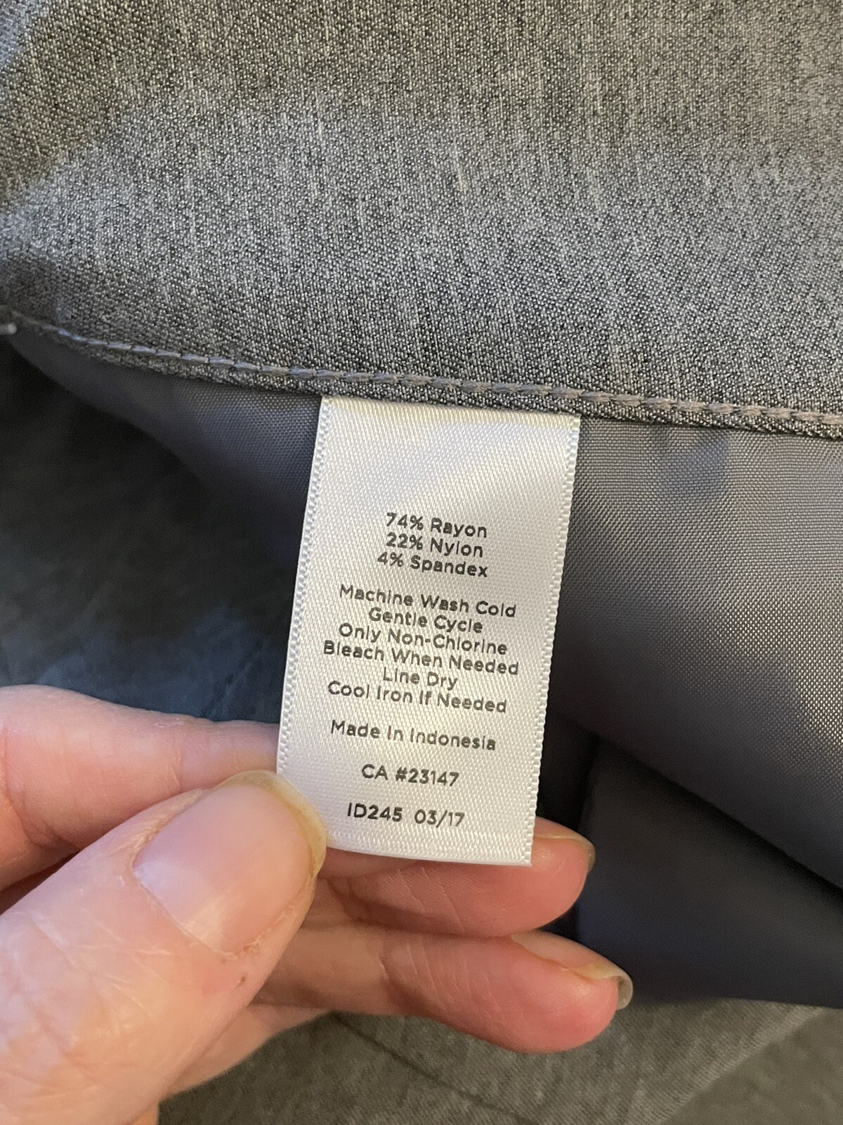 TALBOTS gray bootcut boot cut ankle stretchy pant… - image 4