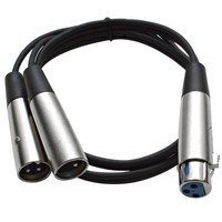 Seismic Audio 3' Splitter Patch Cable 1 Xlr Female To 2 Xlr Male on sale Seismic Audio 3' Splitter Patch Cable 1 Xlr Female To 2 Xlr Male on sale