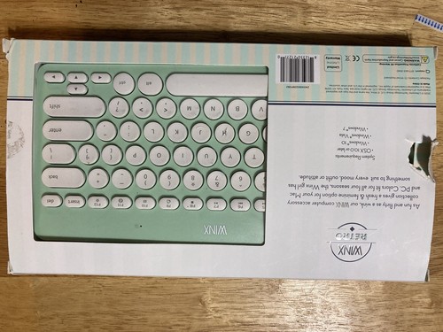 WINX Retro Qwerty iOS/Windows Wireless Keyboard - Blue - 第 5/5 張圖片