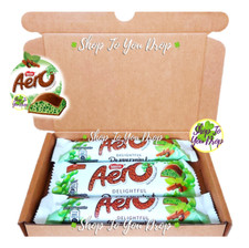3 BAR NESTLE AERO MINT CHOCOLATE Gift Box Personalised Hamper Stocking Filler🍫