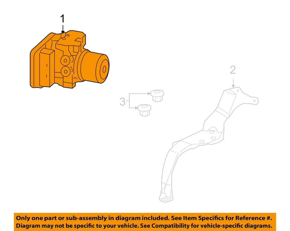 Used ABS Modulator fits: 2010 Acura Rl Modulator Assembly vehicle stability assi - Image 3 of 4