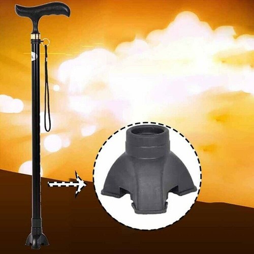 2X Rubber Walking Stick End Tripod Tip Self Standing Non Slip End for 19mm Cane - Picture 6 of 12