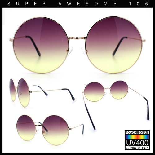 Classic Oversize Joplin Style Hippie Round Circle Lens Sunglasses - 第 24/58 張圖片
